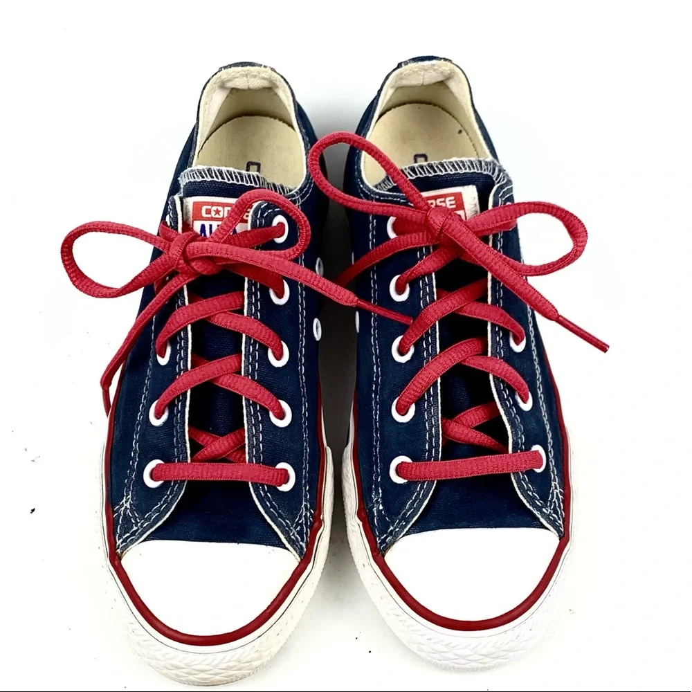 Converse All Star Kids Navy Low Top Sneakers Size 2